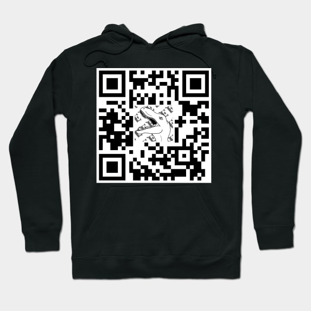 QR Code Sticker Design Hoodie by possumtees